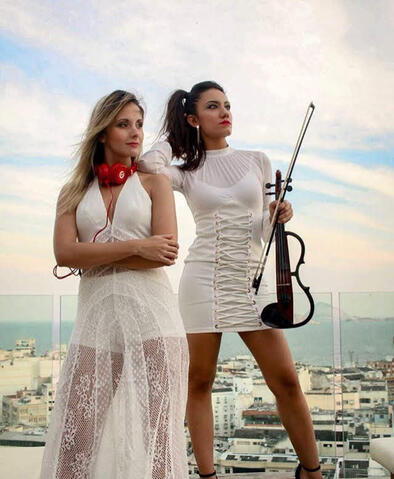 Ana Aline Valentim, eletroc violin, valvet, live